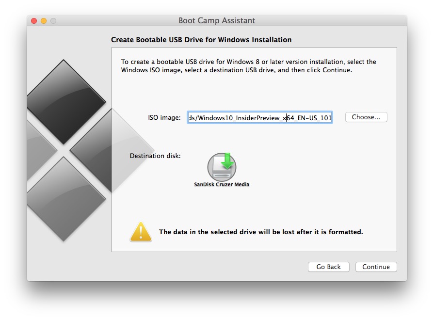 create a usb boot disk for pc on mac